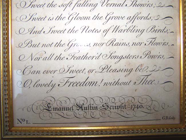 An 18th century Engraving entitled 'FREEDOM' published by George Bickham in London in 1740 — image 2